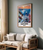 Santorini Travel Print